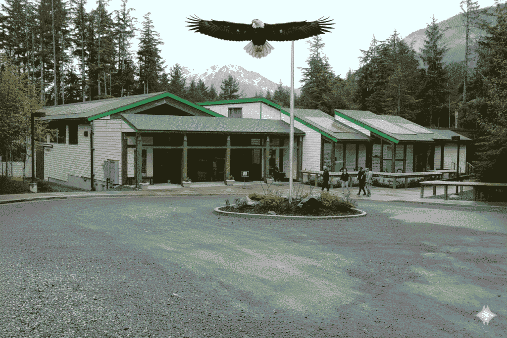 outdoor aviaries to observe a variety of raptors